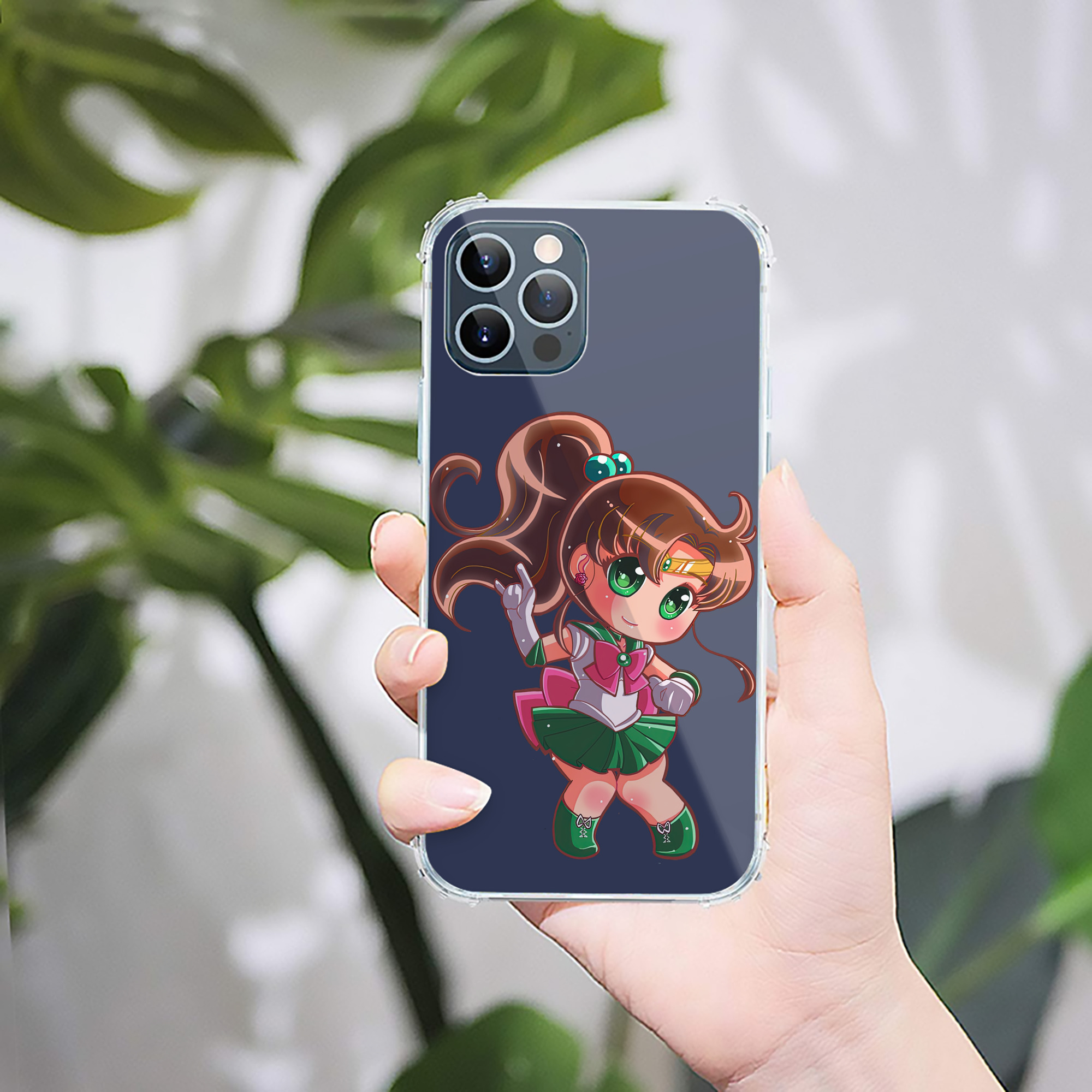 （画像用） 美少女戦士セーラームーン 木野 まこと きの まこと Sailor Moon Kino Makoto （セーラージュピター；Sailor Jupiter） 【iPhone 12シリーズ対応】透明スマホケース（クリアソフトケース）